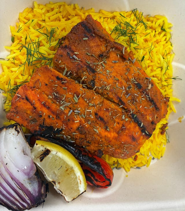 Wild Caught Salmon Platter.
