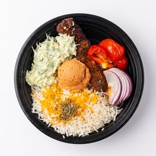 Spicy Beef Kafta Kebab Platter