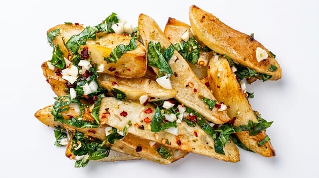 Greek Potatoes.