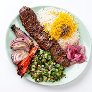 Beef Kafta Kebab Platter